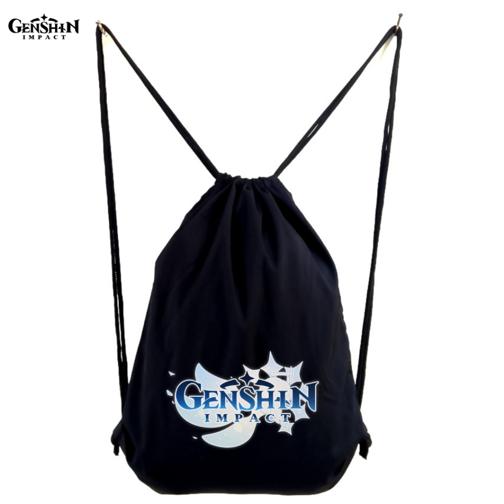 Stringbag Genshin Impact Bahan kain drill premium tas sekolah ransel serut futsal olahraga sekolah kampus viral DTF || Kiiyoomii ||