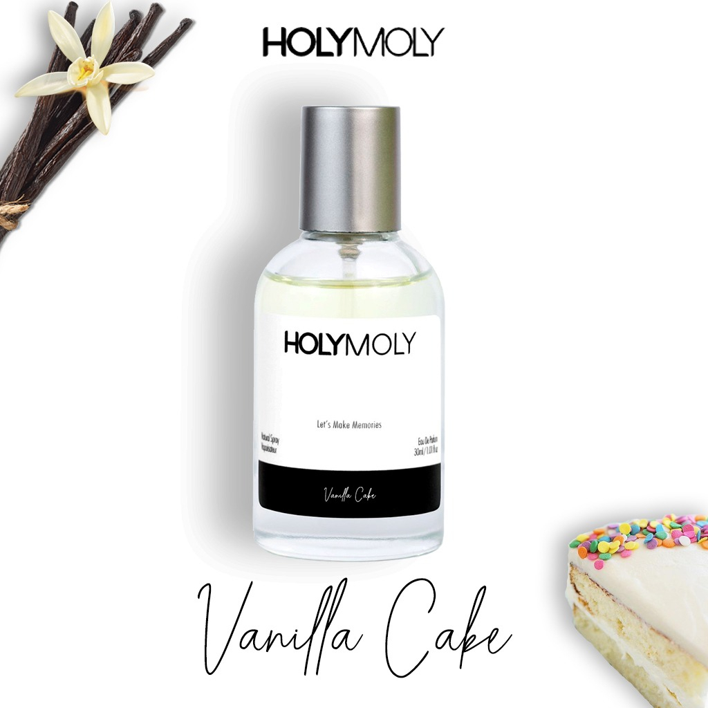 Holymoly Parfum VANILLA CAKE - Parfum EDP Wanita Pria UNISEX Tahan lama