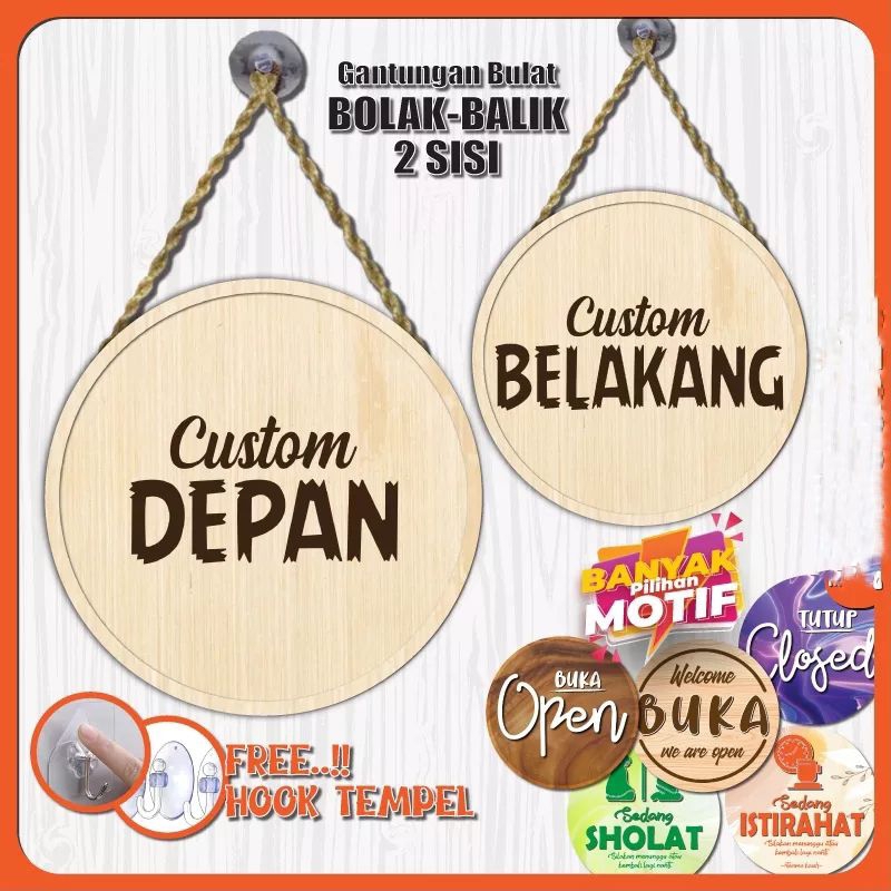 CUSTOM HIASAN DINDING OPEN CLOSE ISTIRAHAT SHOLAT