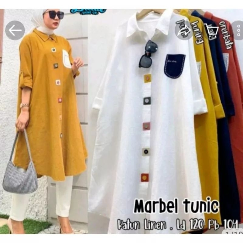 DOLFFY LONG TUNIK CRINKLE AIRFLOW//Tunik Full Kancing Terbaru