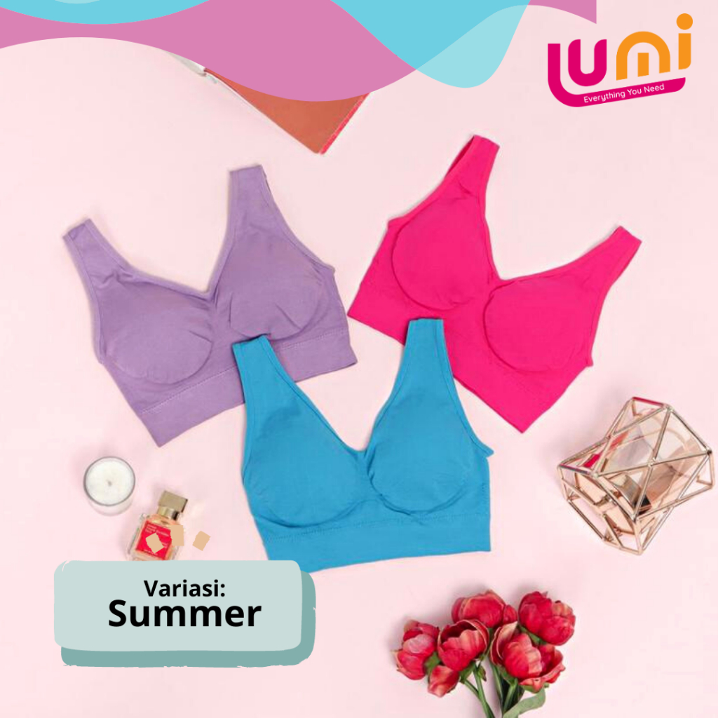 GENIE BRA + TAS KOSMETIK (1 BOX BH = 3PCS + 1 TAS KOSMETIK) ORIGINAL JAPAN