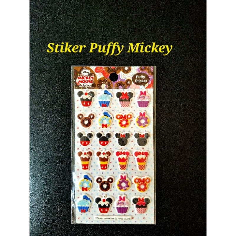 

[24 pcs] Stiker Puffy Mickey