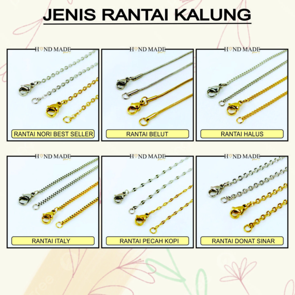 kalung inisial nama kalung nama titanium anti karat anak dewasa kalungnama aksesoris wanita necklace titanium aksesoris fashion