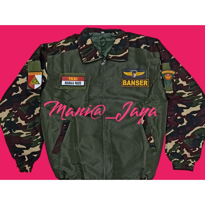 JAKET BOMBER BAHAN TASLAN