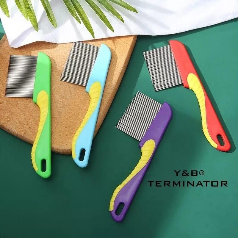 HELLO_sisir kutu terminator original stenlis sisir ketombe sisir kutu sisir besi