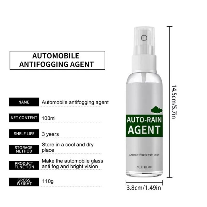 US364 Spray Anti Embun Hujan Air Fog Rain Agent Kaca Helm Spion Mobil 100ml By Toko Haji Usman