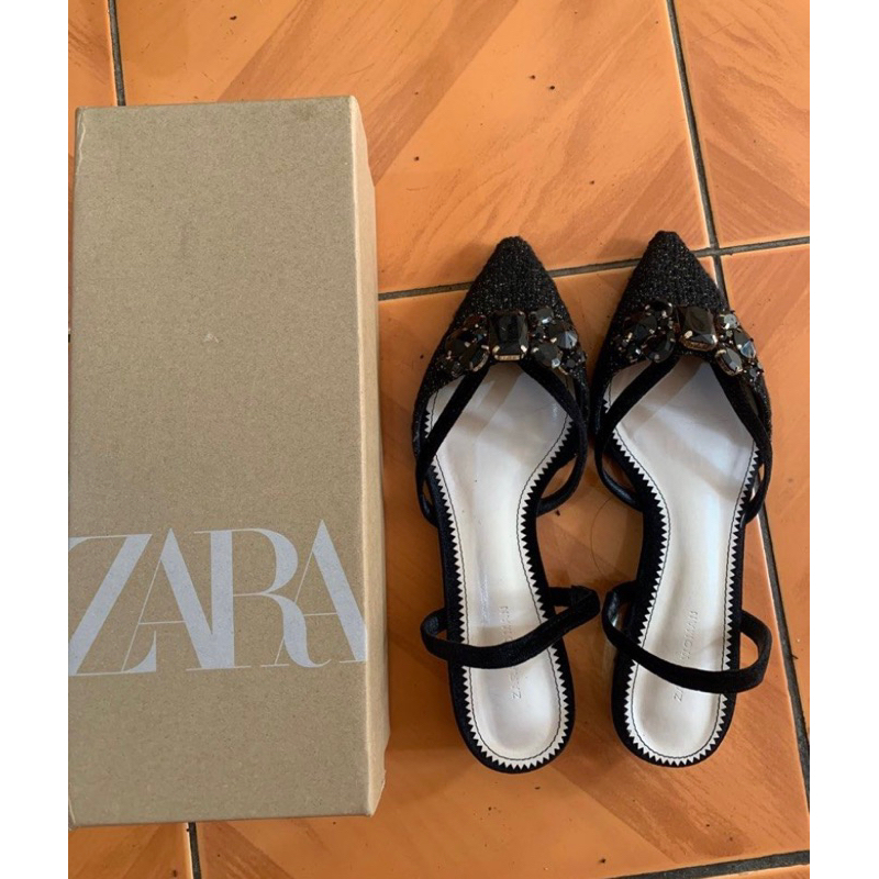 zara flatshoes preloved