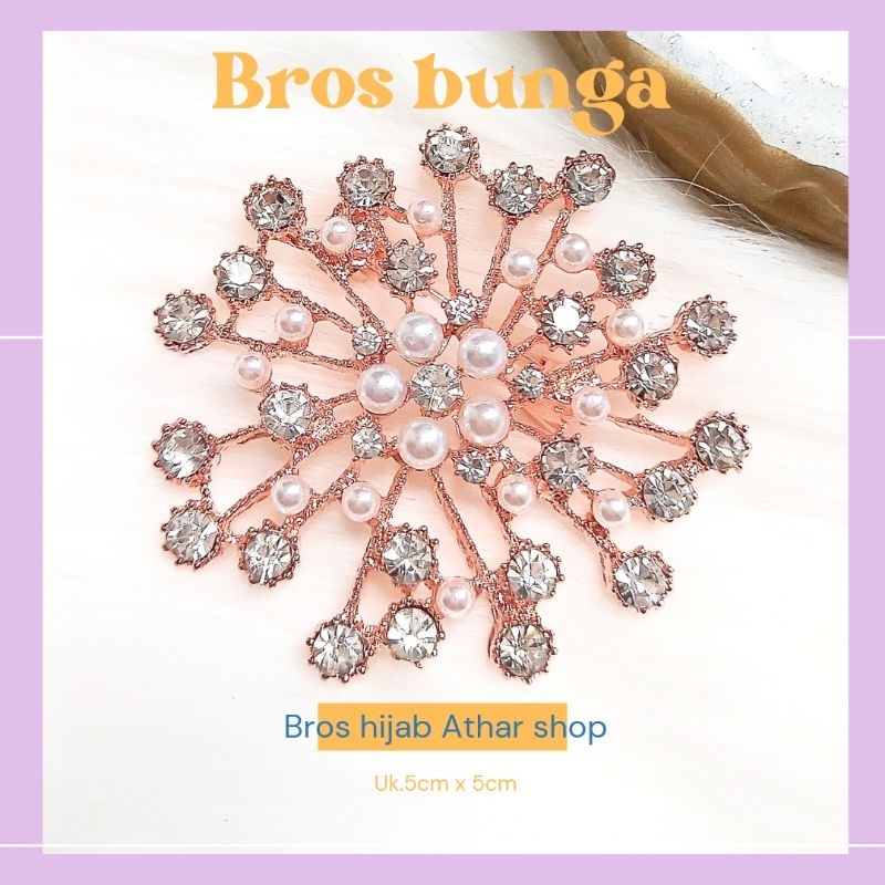 Bros wanita brooch bunga Bros baju Bros kerudung Bross kebaya aksesoris pin hijab by Athar Shop