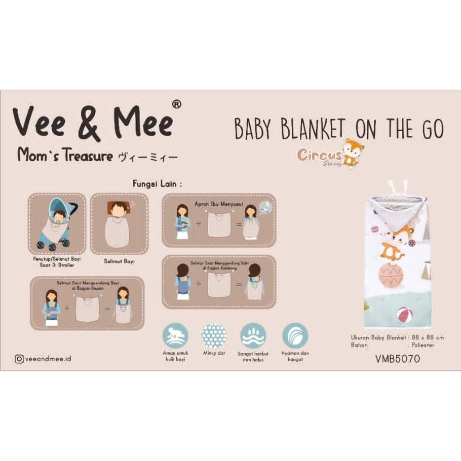 Vee&amp;Mee VMB5070 Baby Blanket On The Go - Circus Series