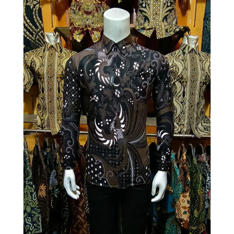 Batik Slim Fit Batik Premium Kemeja Baju Batik Pria Lengan Panjang Slimfit Modern Rajata