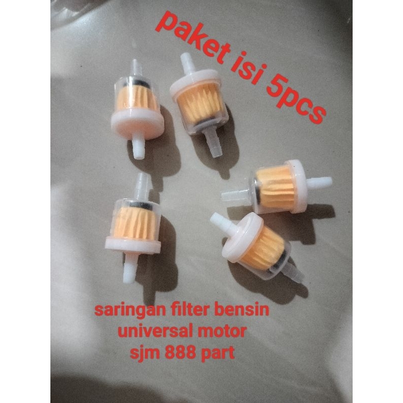 FILTER SARINGAN BENSIN isi 5pcs UNIVERSAL ALL MOTOR