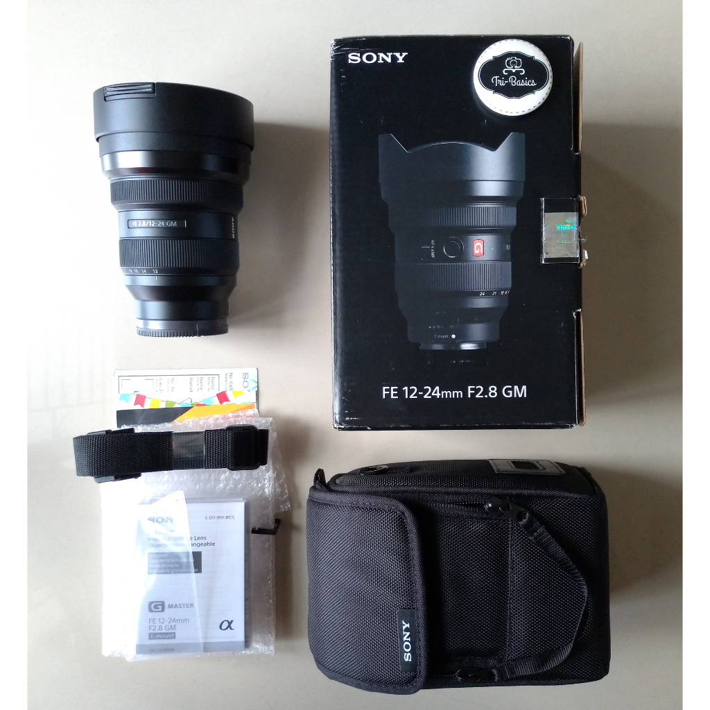 Lensa Sony FE 12-24mm 12-24 mm f/2.8 f2.8 GM G Master Super Like New Fullbox