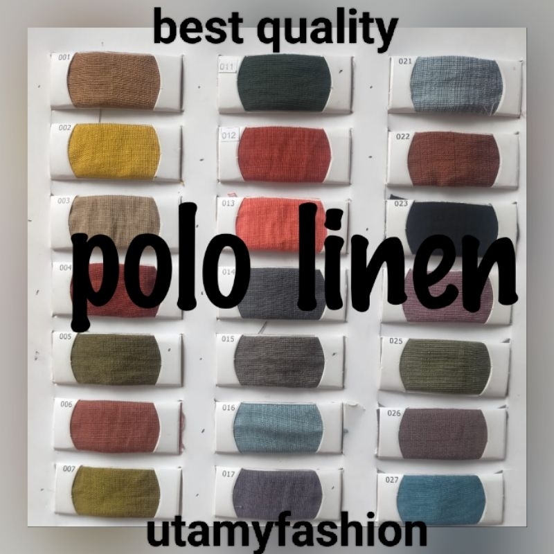 Kain Polo Linen Premium