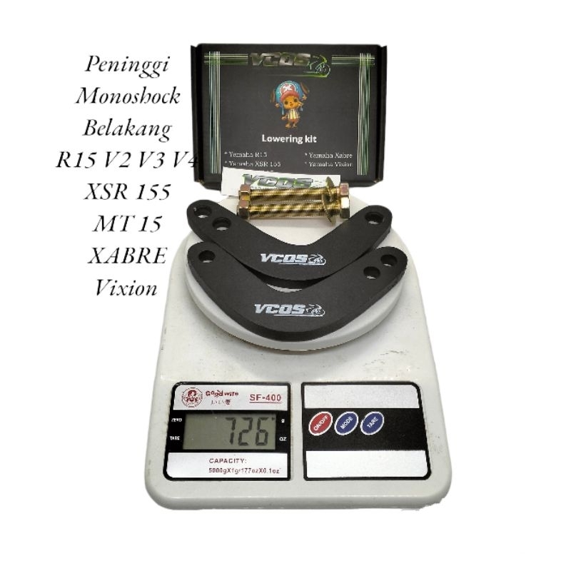 Peninggi Monoshock Belakang Premium Conrod Tebal 1cm Pnp Motor R15 V2 V3 V4/XSR 155/MT 15/XABRE/Vixion Old New Pnp Kualitas Premium Tabal 1cm