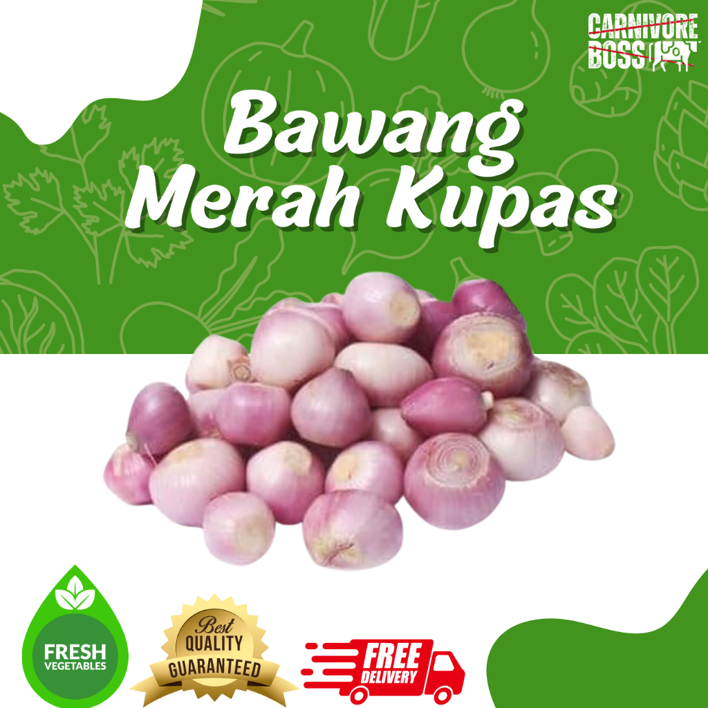 

BAWANG MERAH KUPAS SUPER FRESH 500 GRAM / BAWANG MERAH / BAWANG