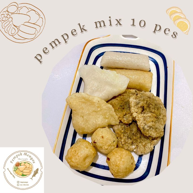 

pempek kecil mix 10 pcs ikan tenggiri asli 100%