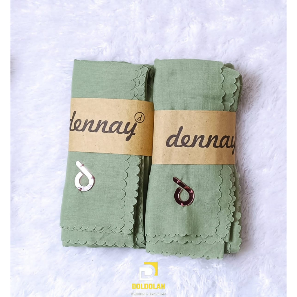 HIJAB/KERUDUNG DENNAY POLOS LOGO (D) TERBARU KERUDUNG SEGI EMPAT GAMPANG DI BENTUK MURAH