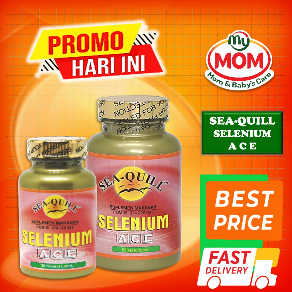 [BPOM] Sea-Quill Selenium A C E  isi 50s / Sea Quill Selenium ACE / Seaquill / Vitamin Daya Tahan Tubuh / MY MOM