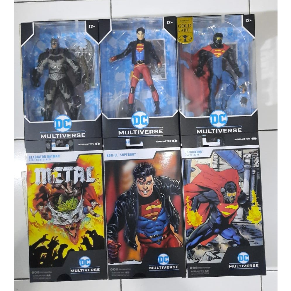 Mcfarlane Batman Gladiator Mcfarlane SuperBoy Korn El dan Mcfarlane Eradicator