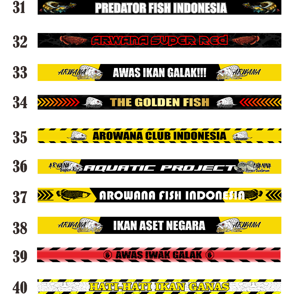 Stiker list depan aquarium kelompok 5