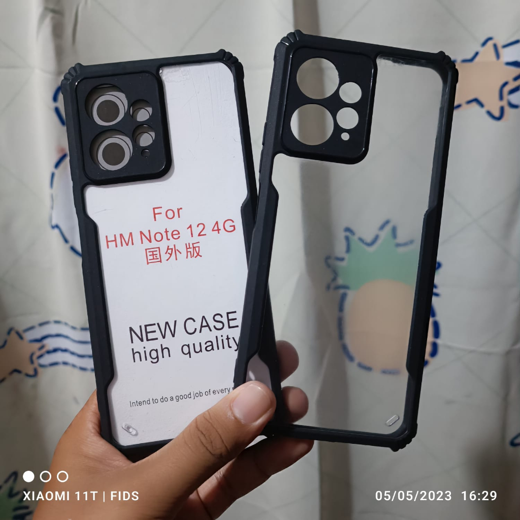 PROMO Paket 4IN1 Case REDMI NOTE 12 4G / REDMI NOTE 12 PRO 5G / REDMI NOTE 12 PRO 4G SoftCase Fusion Free Tempered Glass Layar Warna &amp; Tempered Glass Camera &amp; Garskin Carbon For Xiaomi