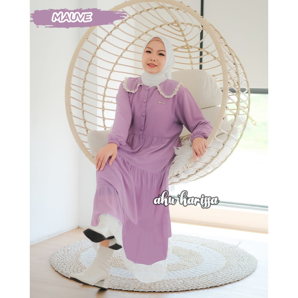 MIDI DRESS MIKAYLA CERUTY AKU KARISSA GAMIS MIDI REMAJA WANITA