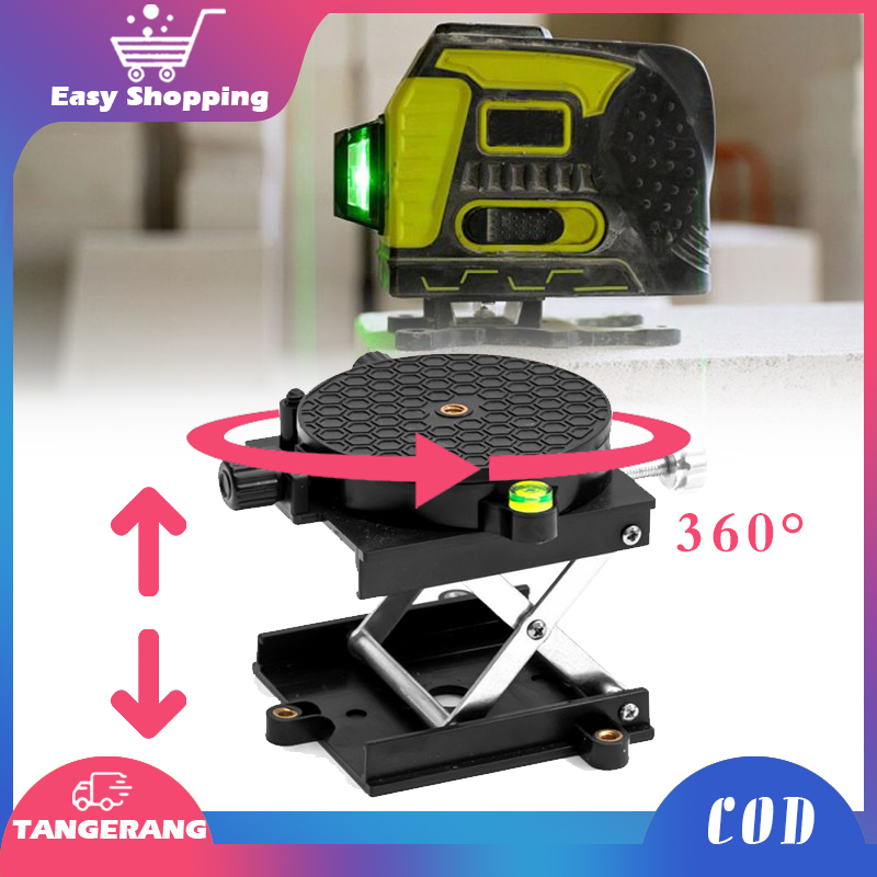 Adapter Laser Level 360° Ukuran 1/4 Inch Bracket Dudukan Laser Level Dapat diangkat Bracket Dudukan Untuk Laser Level