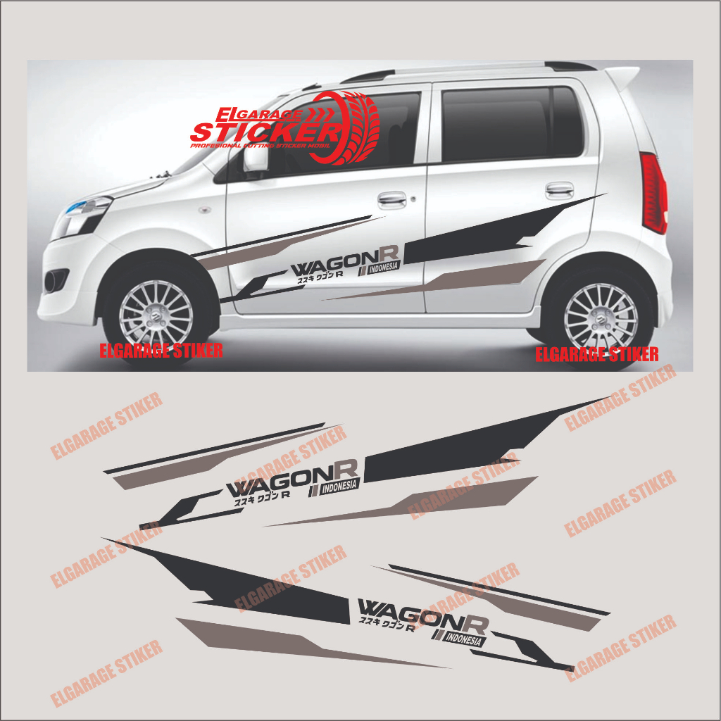 Stiker suzuki karimun cutting stiker wagon r indonesia stiker striping variasi body mobil suzuki kar