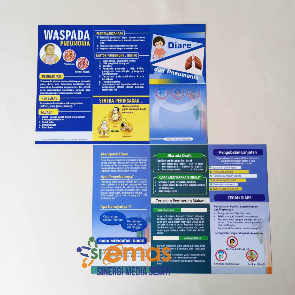 

LEAFLET PNEUMONIA, Leaflet Diare dan Pneumonia, Brosur Kesehatan Anak