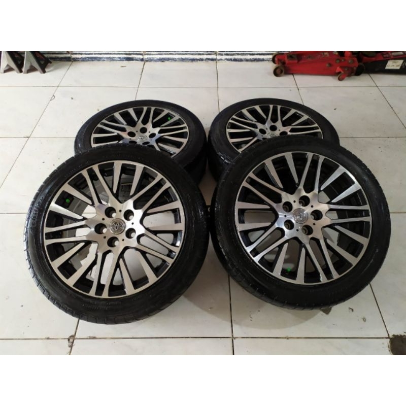 Velg Mobil Bekas R18 Racing Hsr Akita Velg Rep.Alphard Ring 18  Kualitas Seken Velg Mobil Alphard Ba