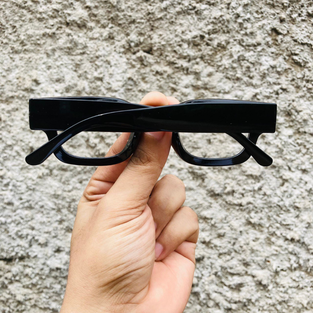 KACAMATA BOLDIE FRAME TEBAL - BLACK CLEAR