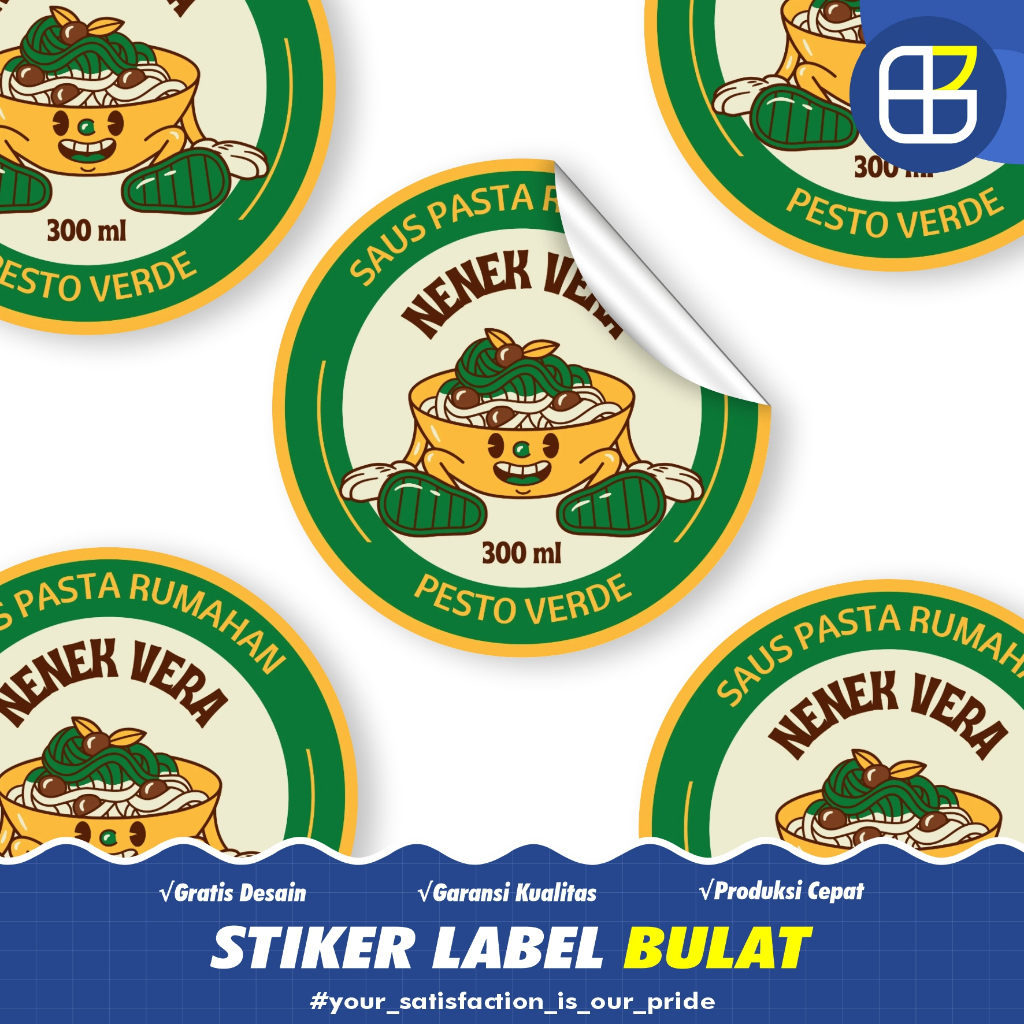 

STIKER LABEL BULAT | Stiker Kemasan | Stiker Label Makanan | STIKER CUTTING BULAT