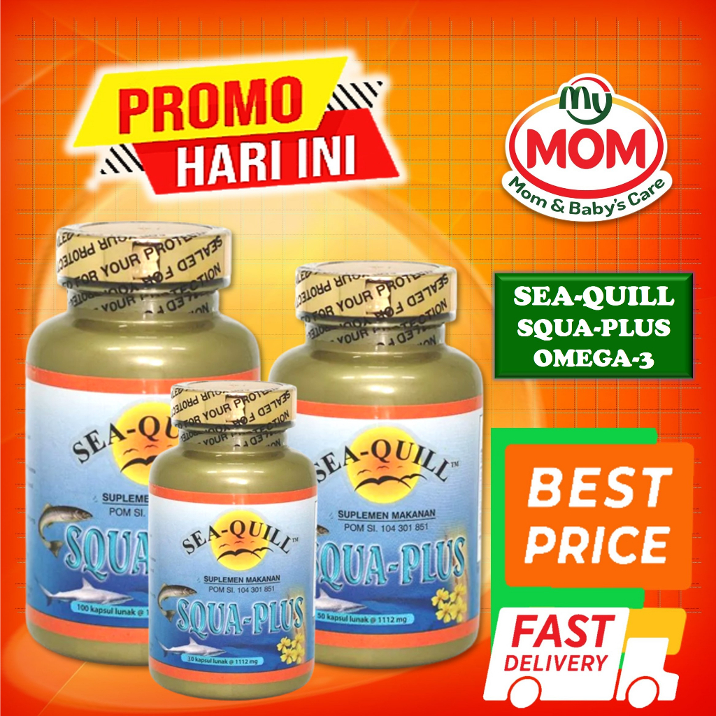 [BPOM] Sea-Quill Squa Plus Isi 50s / Sea Quill / Seaquill Vitamin Jantung Hipertensi / MY MOM