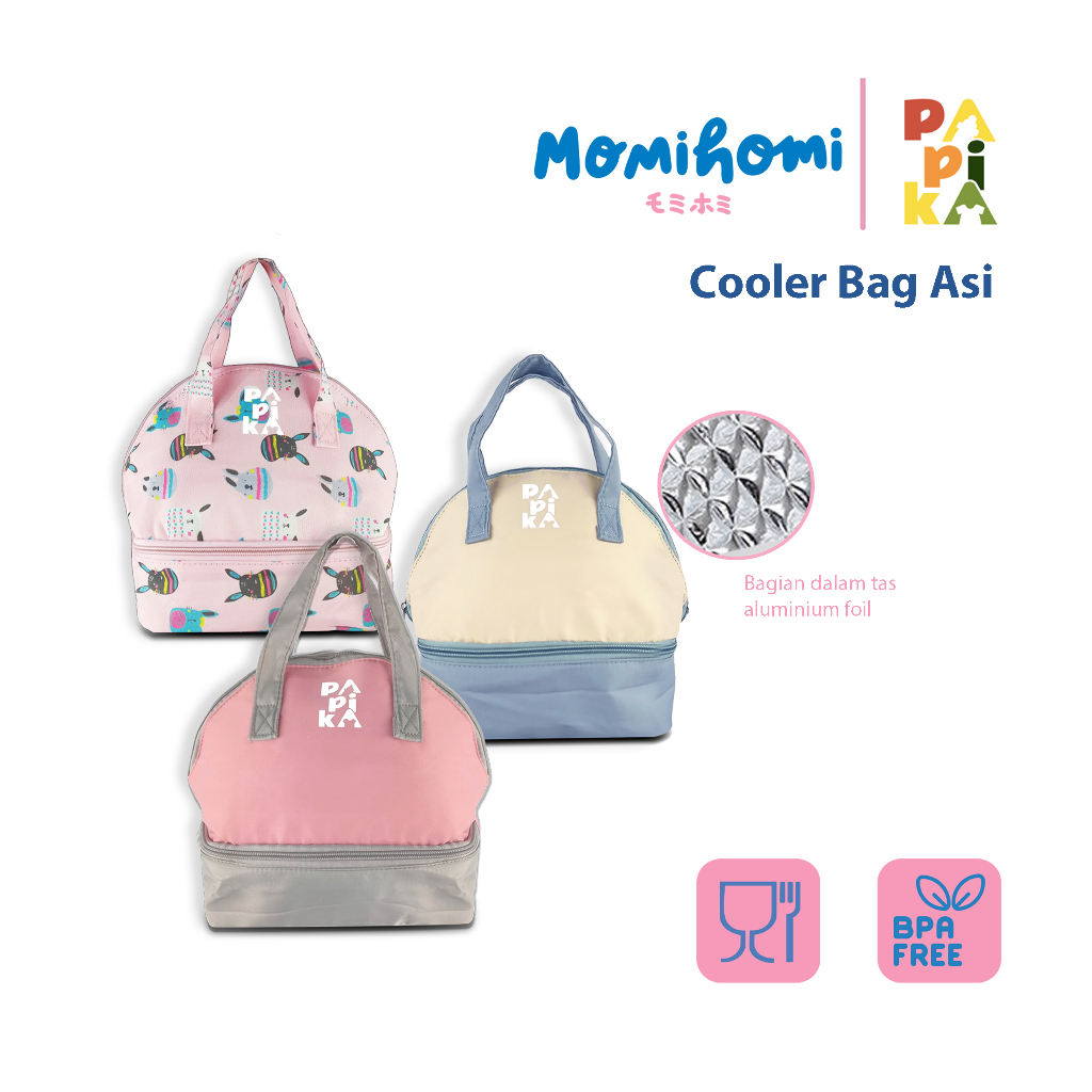Papika Tas Bekal Cooler bag 1010 Alumunium Foil Lunch bag / Tote bag Waterproof Insulation Cold Bales lunch