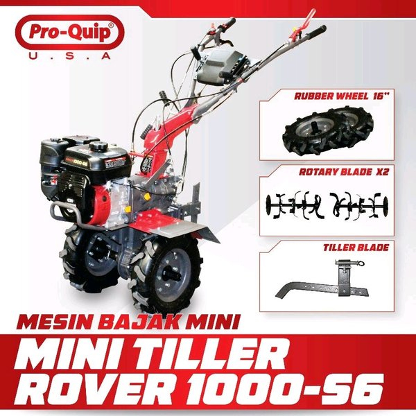 Mesin Bajak Mini Tiller Cultivator Proquip ROVER 1000-s6 RTH - NON RTH