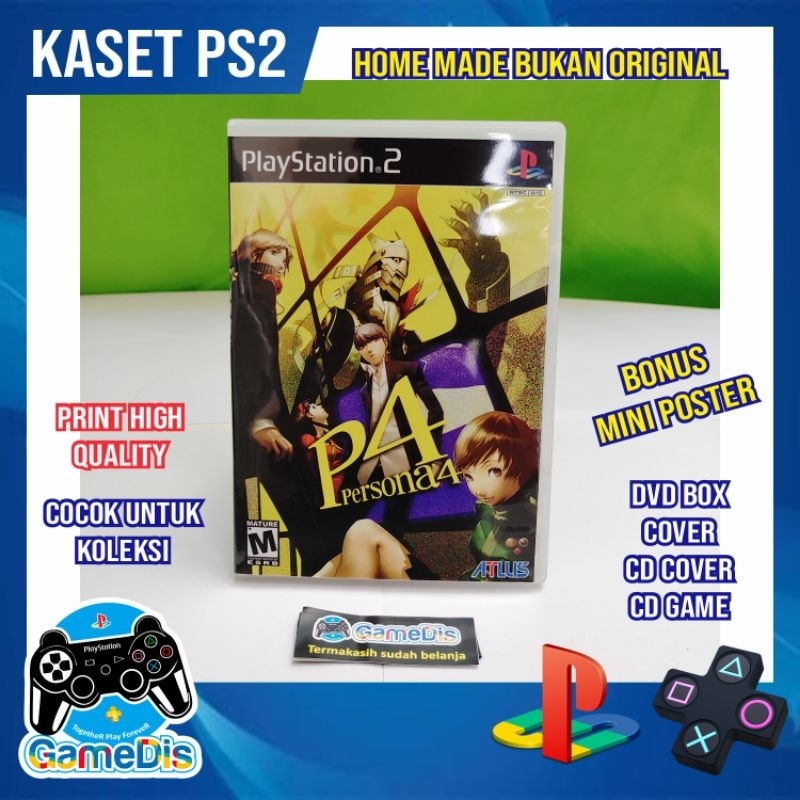 PS2 Kaset PERSONA 4 | High Quality