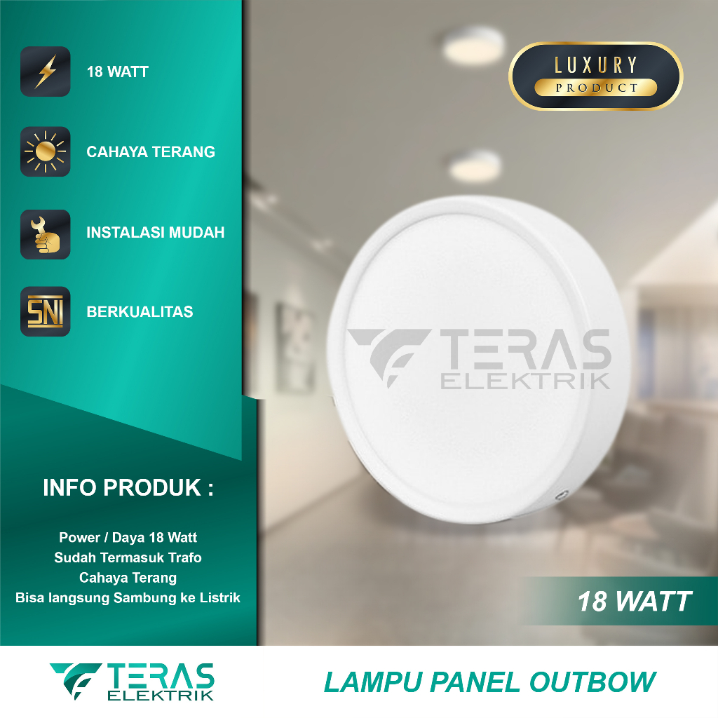 Lampu downlight panel led Outbow 18 Watt lampu plafon downlight