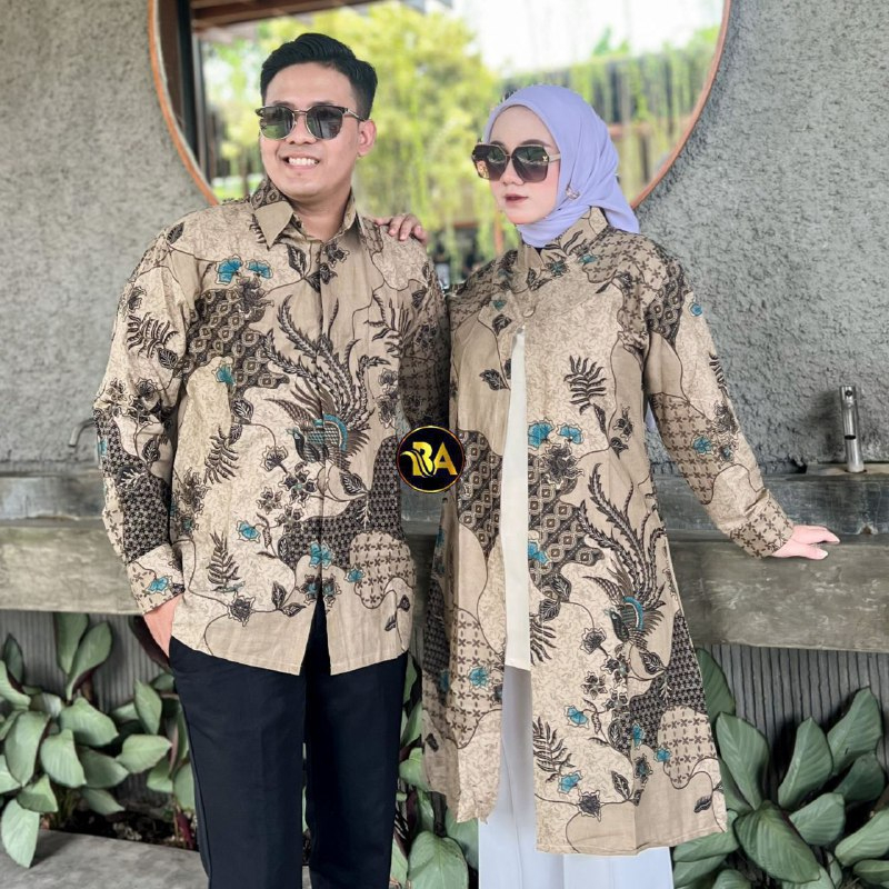 Atasan Tunik Bolero Batik Couple Kemeja Batik Pria Lengan Panjang Best Seller Kain Katun Batik Jumbo