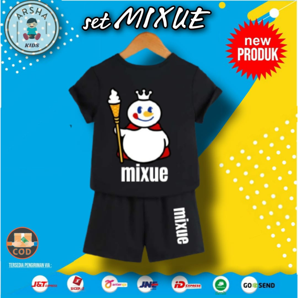 SETELAN ANAK MIXUE 1-5 TAHUN STELAN ANAK LAKI LAKI PEREMPUAN ONE SET BAJU ANAK MURAH HARIAN