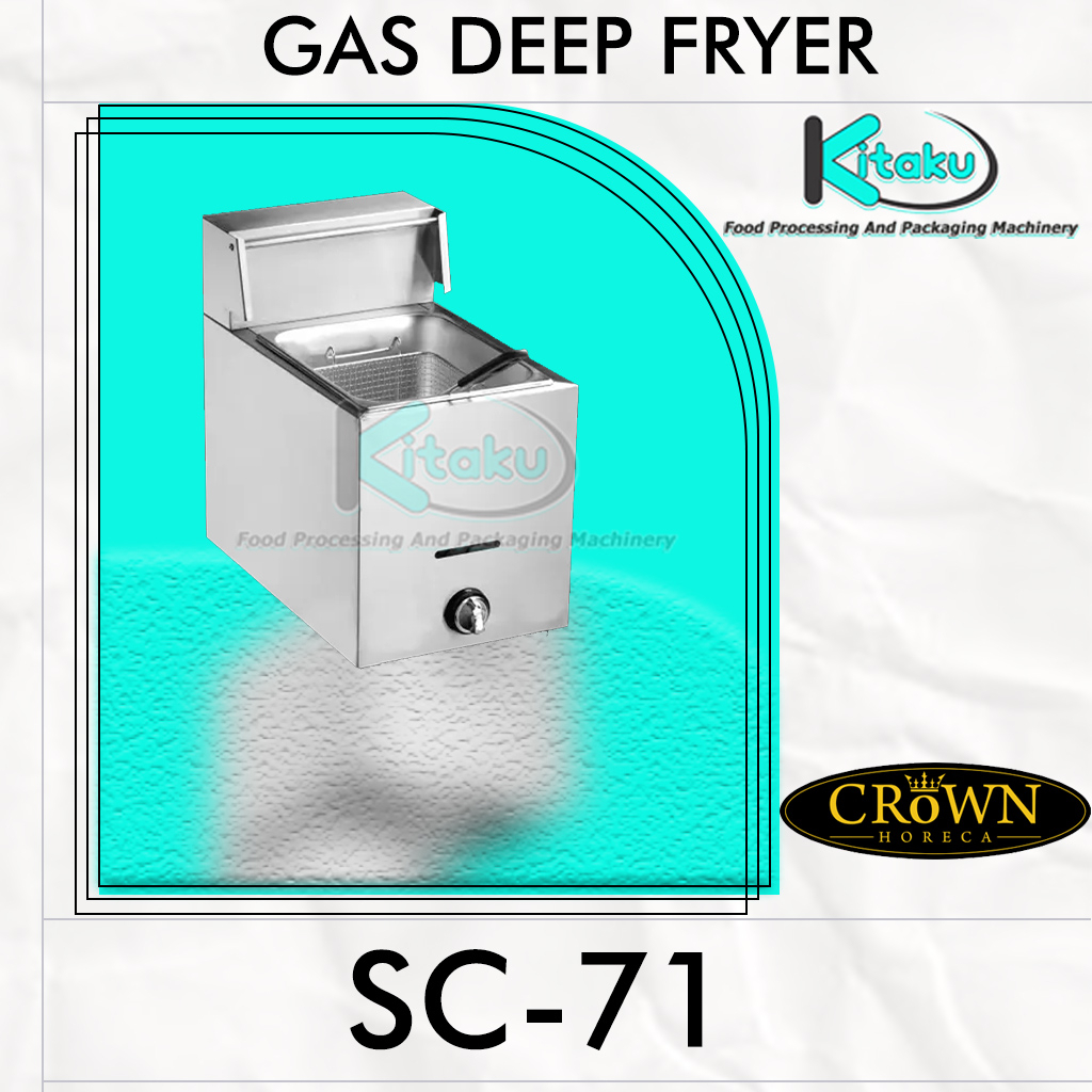 Mesin Penggorengan GAS DEEP FRYER SC-71 CROWN HORECA