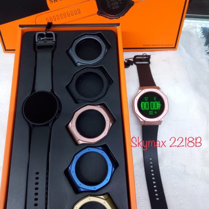 JAM TANGAN SKYMAX 2218 RABBER PRIA DAN WANITA BEST SELER