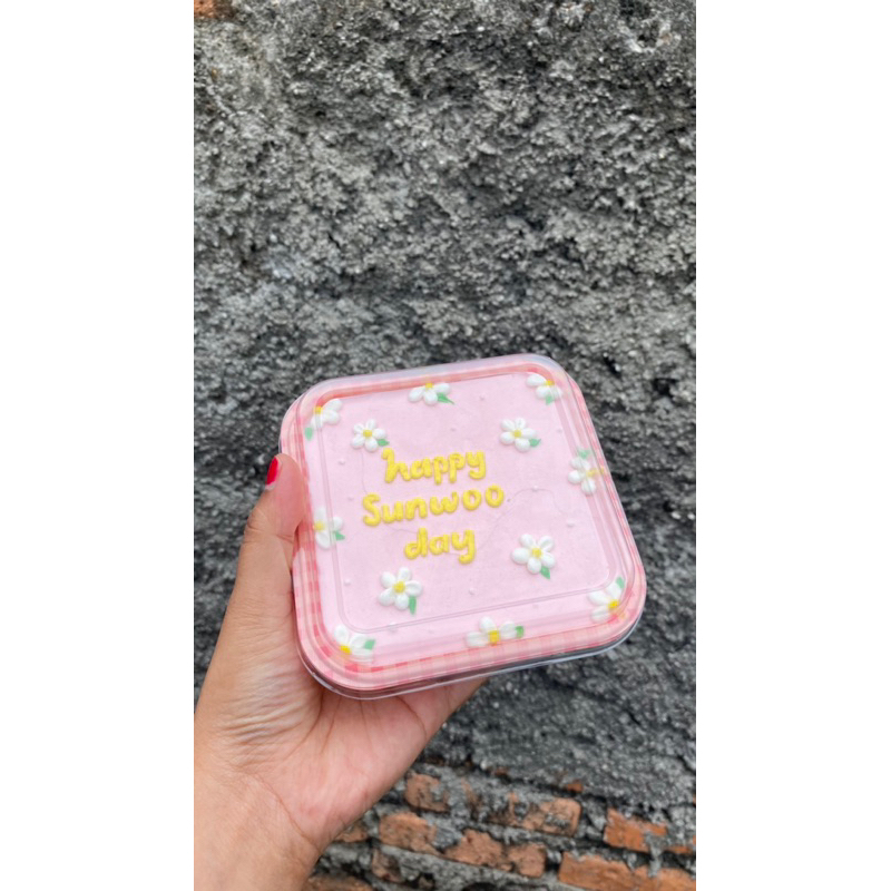 Bento Cake Mika 10x10cm | Kue ulang tahun di mika | Korean Cake custom