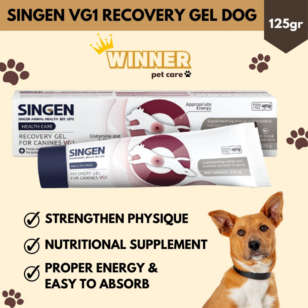 Singen VG1 Recovery Nutrition Gel Plus Dog 125gr