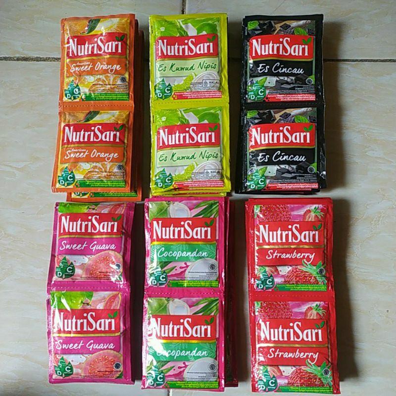 

Nutrisari 14g, isi 10sachet random