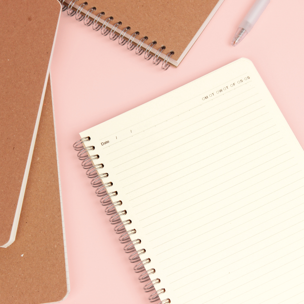 

Notebook Spiral #Kraft Bookpaper Dotted Grid