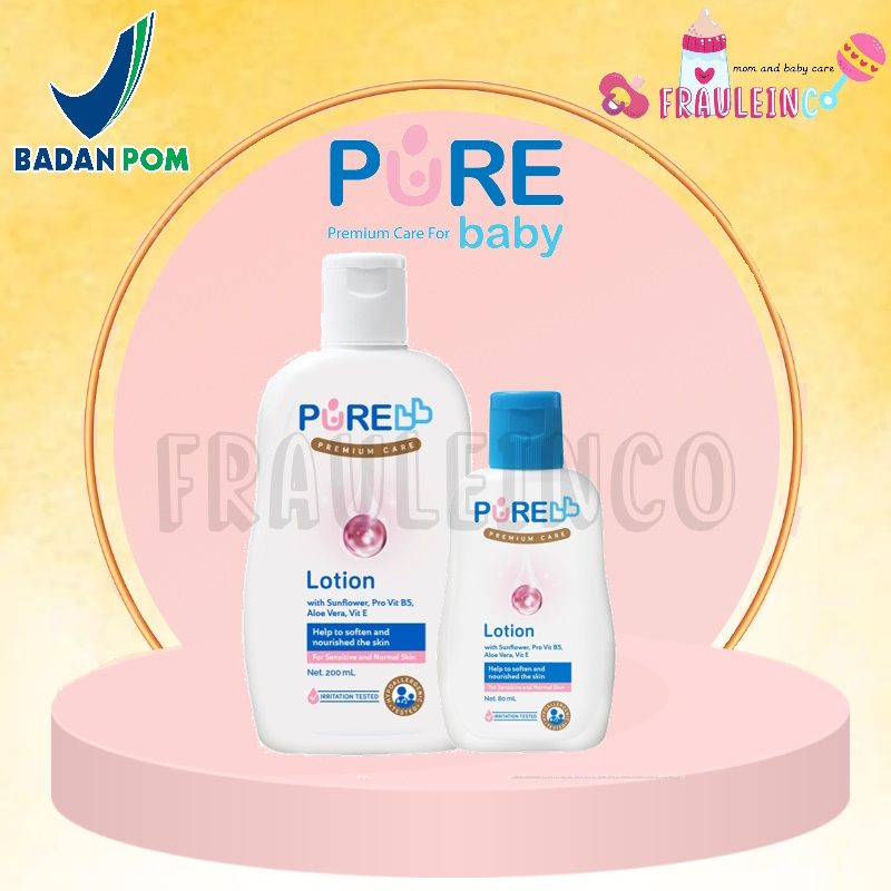 *FRAULEINCO* Pure BB Lotion - 80mL 200mL / Losion bayi