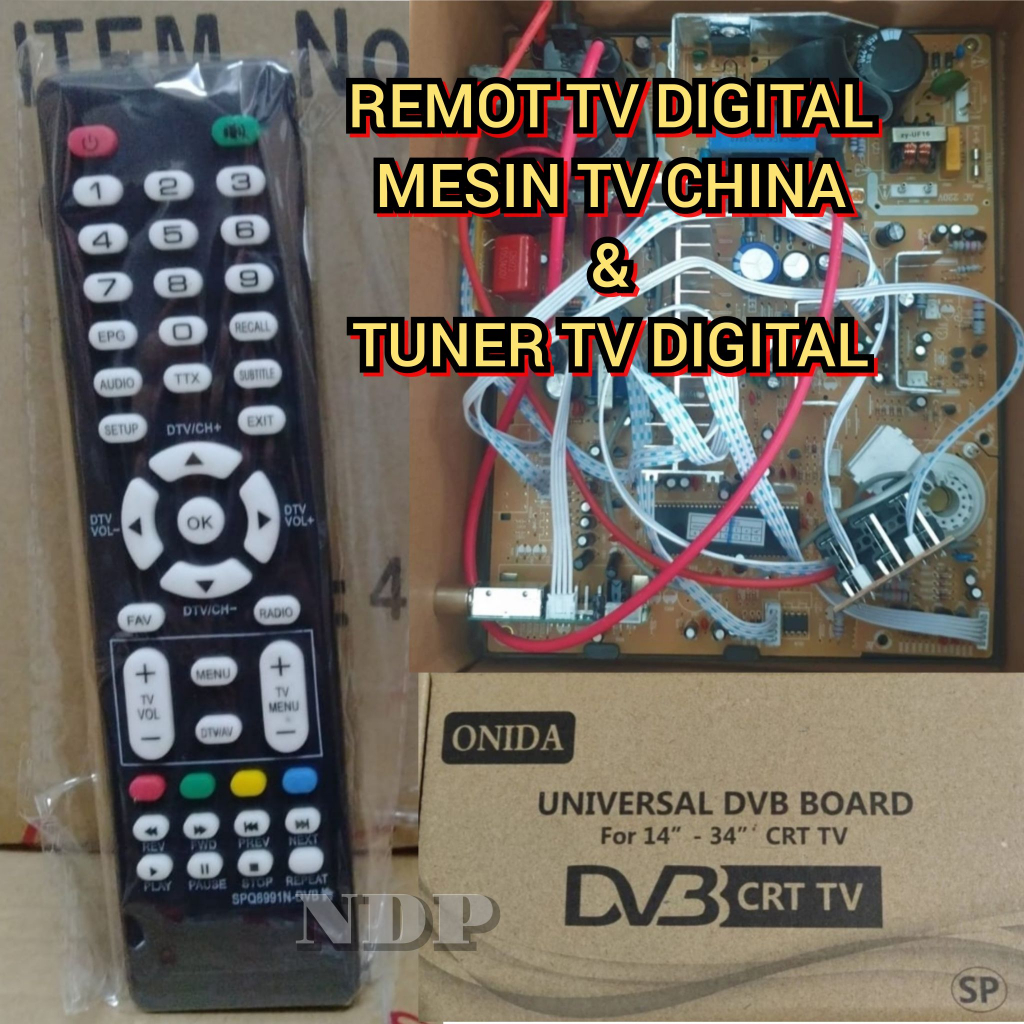 Remot Mesin Tv china Rakitan / Tuner Tv Digital Rakitan / dvb CRT Tv  Board
