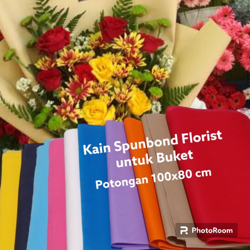 Kain Spunbond Buket Bunga Florist size 100x80 cm