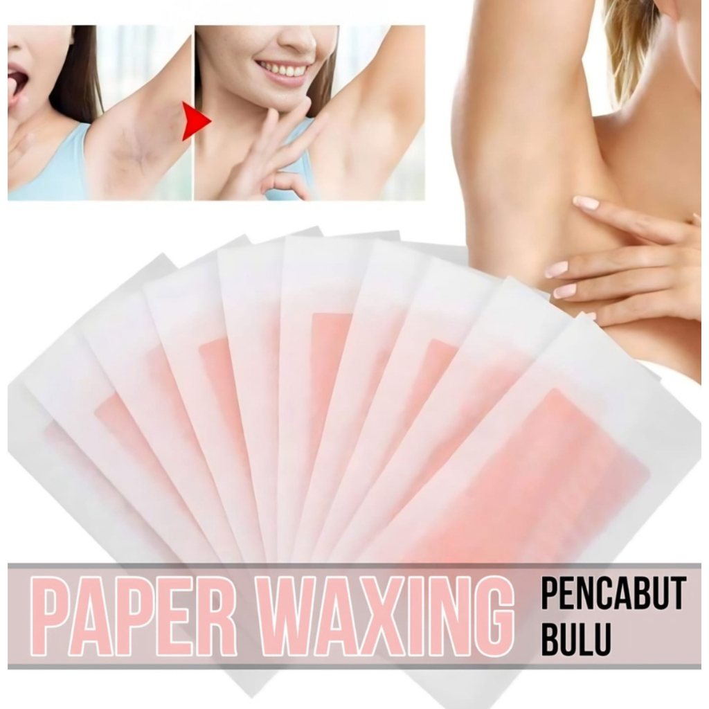 A429 PAPER WAXING hair removal strip pencabut bulu dari akar paperwax wax cream rambut penghilang perawatan tubuh badan kecantikan ketiak ketek underarm armpit shave shaving