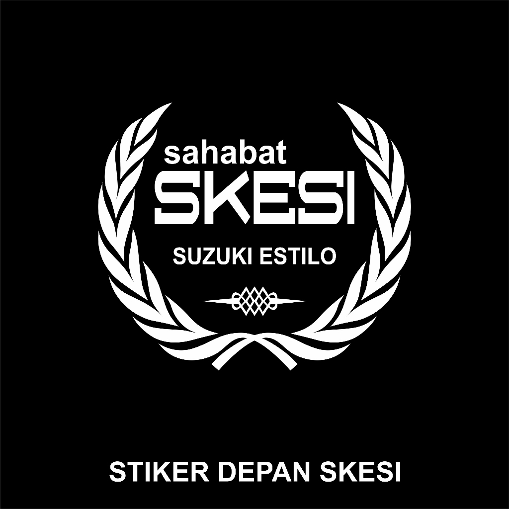 Stiker SKESI Belakang Suzuki Estilo (resmi)